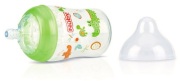 NUBY 270ML PRINTED BOTTLE WITH SLOW FLOW 4