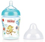 NUBY 270ML PRINTED BOTTLE WITH SLOW FLOW 7