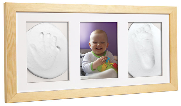 BABY HANDPRINT CLAY WITH TRIPLE FRAME NA 1