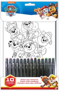 PAINT BY NUMBERS PAW PATROL 