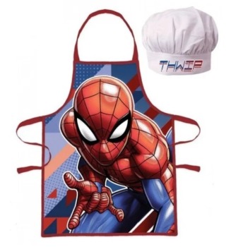 Zestaw fartuch kuchenny i czapka - Spiderman 