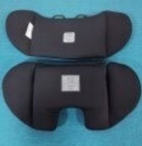 STRETCH CUSHION SET CAR INTERIOR BLACK 