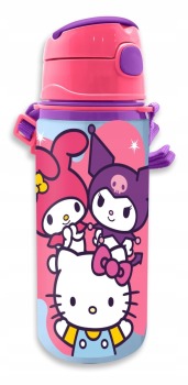 Bidon z paskiem 600ml hello kitty&friend 
