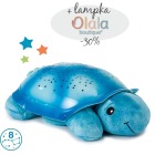 Cloud b® Twilight Turtle™ Blue - Lampka nocna z projekcją świetlną - Żółw niebieski