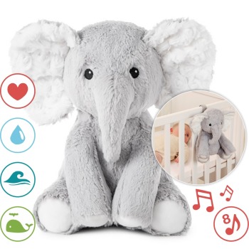 Cloud b® Elliot Elephant™- Szumiący Słoń z pozytywką 