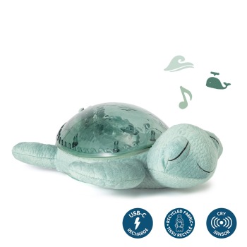 Cloud b® Tranquil Turtle™ Żółw podwodny zielony ECO - Lampka i pozytywka 