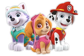 2-LAYERS WALL DECORATION  PAW PATROL SET 