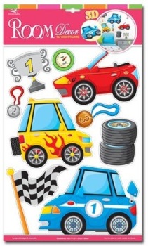 Dekoracje ścienne 3D - Cars 