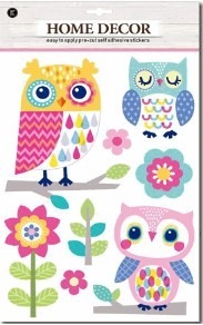 WALL STICKER OWLS 