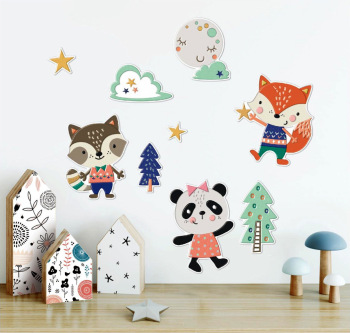 WALL STICKER ANIMALS 