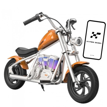 Hyper Gogo Cruiser 12 Plus Motocykl elektryczny z aplikacją - pomarańczowy 