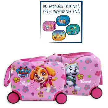 PAW PATROL SUITCASE PINK RIDE ON 