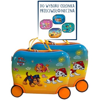 PAW PATROL SUITCASE YELLOW RIDE ON 