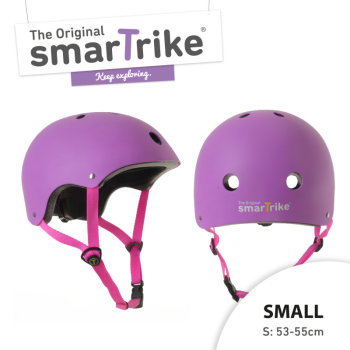 Kask rowerowy Smart Trike - rozmiar S - fioletowy 