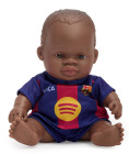 Lalka FC Barcelona chłopiec Afrykańczyk - 21 cm