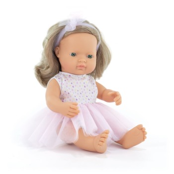Lalka w ubranku dziewczynka Europejka z  ciemnymi blond  włosami 38 cm - My Friends & Me 