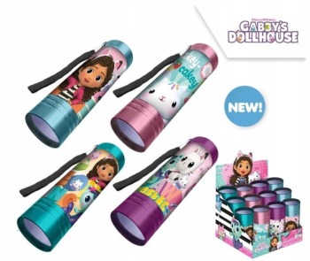 Latarka led gabbys dollhouse 4 wzory 