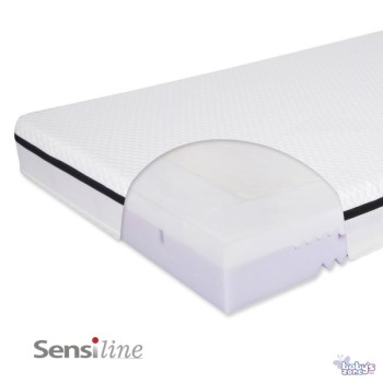 Materac do łóżeczka SensiLine VIENA LATEX 120x60 + pokrowiec Sensi  