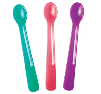 3 HEAT SENSINGSOFT TIP SPOONS 