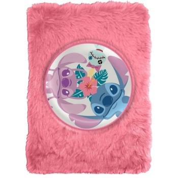 Notatnik w pluszowej okładce | Lilo & Stitch 