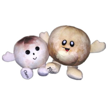 PLUSH PLANET CHARON AND PLUTO 