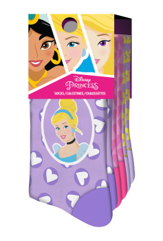 PACK 3 SOCKS WITH HEADER PRINCESAS 