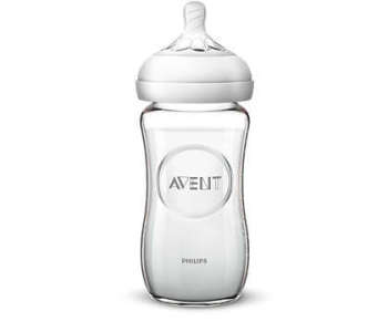 Szklana butelka dla niemowląt Natural 1m+ 240 ml 