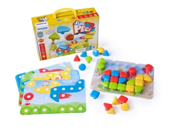 Tablica edukacyjna / Puzzle Superpegs - 32 elementy 