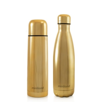Termos dla dziecka + butelka dla rodzica Deluxe 500ml - złote 