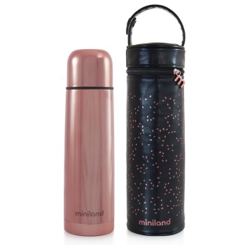 Termos dla dziecka próżniowy Deluxe z termoopakowaniem 500ml - różowy 
