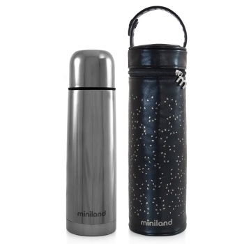 Termos dla dziecka próżniowy Deluxe z termoopakowaniem 500ml - srebrny 