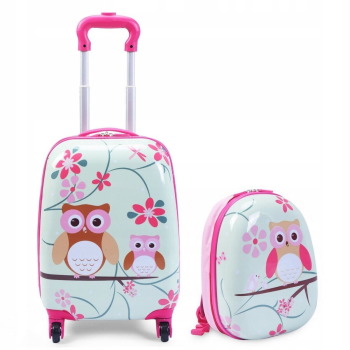 16inch luggage + backpack set  owl 