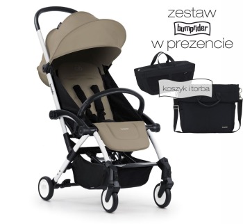 BUMPRIDER CONNECT3 STROLLER WHITE -SAND 