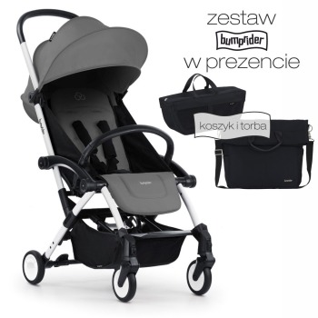 BUMPRIDER CONNECT3 STROLLER WHITE -GREY 