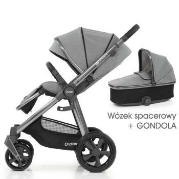 OYSTER 3 STROLLER MOON (GUN METAL) 