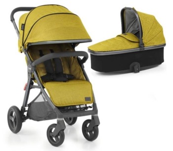 OYSTER ZERO STROLLER MUSTARD GREY CHASSI 