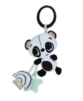 B&W DECOR TAKE ALONG PANDA RATTLE 