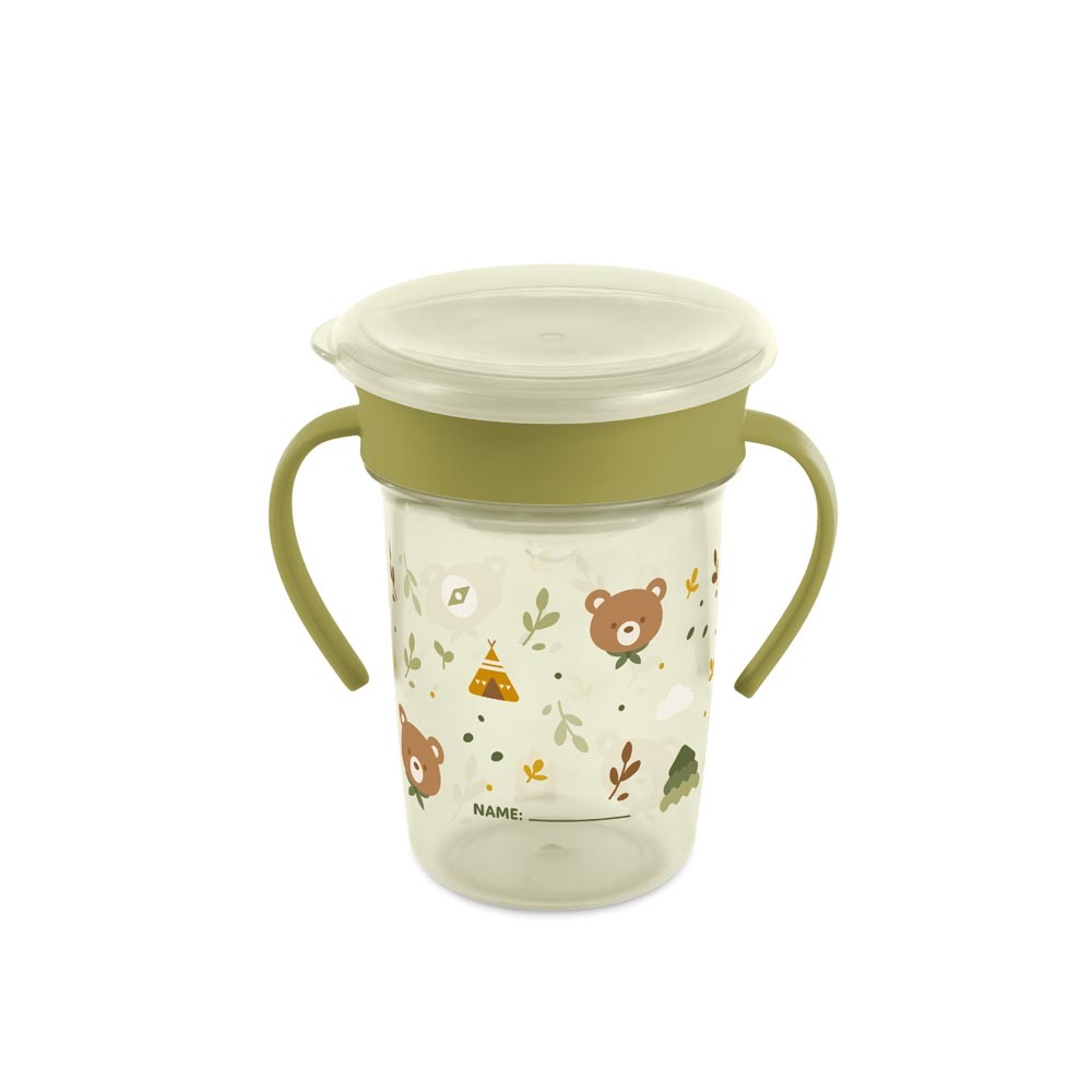  Kubek z silikonowym ustnikiem 270ml  - Niedźwiadki 1
