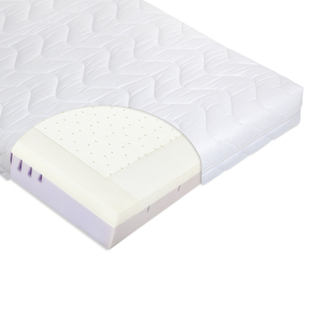 Materac do łóżeczka TRIO LATEX-COMFORT 120x60 + pokrowiec Basic