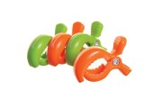 STROLLERBUDDY STROLLER CLIPS - 2 GR/2 OR