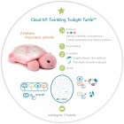 Projektor z pozytywką - Żółw różowy - Cloud b® Twinkling Twilight Turtle™