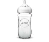 Szklana butelka dla niemowląt Natural 1m+ 240 ml