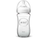 Szklana butelka dla niemowląt Natural 1m+ 240 ml