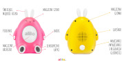 Zabawka edukacyjna Króliczek Alilo Happy Bunny P1 różowy - polska wersja językowa
