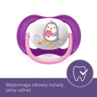 Smoczek uspokajający Ultra Air Girl 6m+ słoń/pingwin - 2 szt