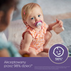 Smoczek uspokajający Ultra Air Girl 6m+ słoń/pingwin - 2 szt