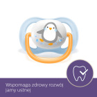 Smoczek Uspokajający Ultra Air Boy 0m+ słoń/pingwin - 2 szt