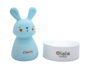 Lampka nocna LED - OLALA - Króliczek Charly - niebieski