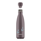 Termos butelka Terra 500ml - śliwkowy / kwiaty