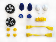 Set of parts for a Percy The Police Car